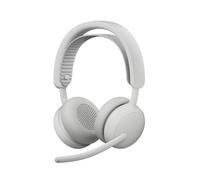 Logitech Zone Wireless 2 ES: Auriculares inalámbricos | Cancelación de ruido, ANC híbrida adaptativa, Bluetooth y acabado blanco crudo