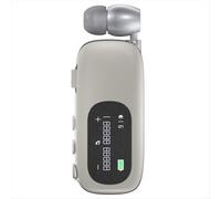 Auriculares manos libres Bluetooth Business Clip beige plateado
