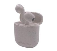 Auriculares Mars Gaming MHI-ECO inalámbricos Bluetooth TWS ecológicos con micrófono anti-ruido color gris