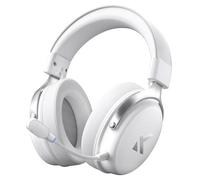 MCHOSE V9 - Auriculares inalámbricos para juegos (sonido envolvente 7.1, controladores de 53 mm, micro cancelación de ruido AI, batería 250h, baja latencia de 15 ms, trimodo, compatible con PC/PS5