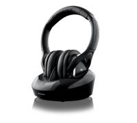 Auriculares Meliconi HP Digital Plus inalámbricos y con cable uso TV reducción de ruido negros