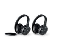 Auriculares Meliconi HP Easy Digital Bundle inalámbricos y con cable para TV con control de volumen negros