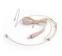 Auriculares Micrófono - Discreto Doble sobre Oreja Headworn Micrófono Ideal para Sennheiser Transmisor Inalámbrico por Conferencias, Teatro, Podcasts - 3,5 mm Tornillo Enchufe