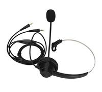 Auriculares Monoaurales de 3,5 Mm, Auriculares Livianos de una Sola Celda, Tapa de Cable Largo y Ajuste Cómodo para Jugar ABS ABS para LA Oficina para EL Aula