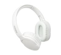 Auriculares Moodix KO23BT1100W inalámbricos Bluetooth con micrófono, control de volumen y USB-C blancos