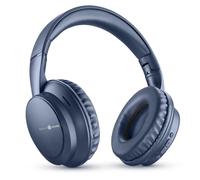 Auriculares Music Sound BOOST inalámbricos Bluetooth con 3 modos EQ, micrófono y plegables azul