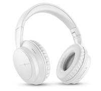 Auriculares Music Sound Boost inalámbricos Bluetooth con 3 modos EQ, micrófono y plegables blancos