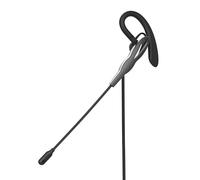 NEDIS Auriculares de PC - Dentro de oído - Mono - USB Type-A/USB Type-C - Micrófono Plegable - Negro