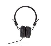 Auriculares Nedis HPWD1100BK con cable, cómodos, color negro
