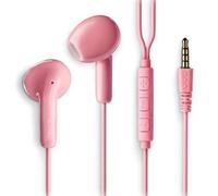 Auriculares intrauditivos ngs cross flip/ con micrófono/ jack 3.5/ rosas