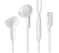 Auriculares intrauditivos ngs cross glide/ con micrófono/ usb tipo-c/ blancos