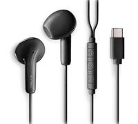 Auriculares intrauditivos ngs cross glide/ con micrófono/ usb tipo-c/ negros