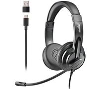 Auriculares NGS VOX605 USB/ con Micrófono/ USB/ Negros