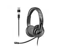 Auriculares ngs vox605 usb/ con micrófono/ usb/ negros