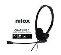 Nilox - AURICULARES DOBLE JACK CON MICROFONO PC