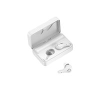 Auriculares No Tooth Auriculares inalámbricos 5,0 Auriculares estéreo HiFi 9D en la Oreja Auriculares con micrófono Incorporado con batería Externa de 3500mAh Auriculares Tooth Colores (B, One Size)