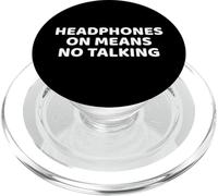 Auriculares ON Significa No Hablar Cita Divertida Gimnasio Entrenamiento PopSockets PopGrip para MagSafe