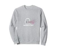 Auriculares On World Off Music Lover Sudadera, Unisex para Adultos, Gris Jaspeado, XL