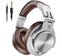 Auriculares OneOdio Fusion A71 con cable, monitorización, conector 6,35 mm y 3,5 mm, plateados