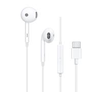 Auriculares OPPO MH135-3 con cable USB-C para llamadas y música, micrófono integrado, color blanco