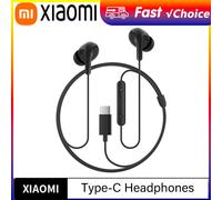 Auriculares originales XiaoMi tipo C con micrófono, auriculares deportivos impermeables, auriculares intrauditivos HiFi para teléfonos inteligentes Samsung black