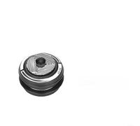 Auriculares para bicicleta, 34 mm o 44 mm, rectos/cónicos, aleación de aluminio mecanizado CNC, rodamientos dobles sellados, anodizado, resistente a la corrosión, para carretera y MTB (44-44 mm, negro