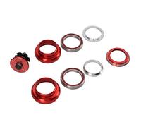 Auriculares para Bicicleta de 34 Mm con Rodamientos Dobles, Auriculares con Vástago de Horquilla Delantera para Bicicleta Fáciles de Instalar para Entusiastas del Ciclismo de Carretera (Rojo)