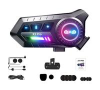 Auriculares Para Casco De Motocicleta - Auriculares Inteligentes De Doble Altavoz Para Casco | Micrófono Integrado Para Comunicación,Para Desplazamiento Diario Viaje Deporte Motocicleta Moto De Campo