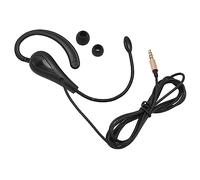 Auriculares para Centro de Llamadas con Gancho para la Oreja de 3,5 Mm con Micrófono, Gancho para la Oreja Extraíble para Comunicación Empresarial, Cursos en Línea