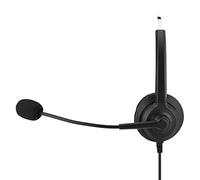 Auriculares para Centro de Llamadas con Orejeras Giratorias de 330°, Función de Cancelación de Ruido para una Comunicación Clara, Ideales para Atención Al Cliente, Cómodos Auriculares de 2,5