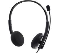Auriculares para conversaciones nítidas, sonido estéreo de alta fidelidad con cancelación de ruido ambiental, diseño plug and play que garantiza