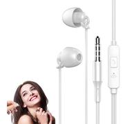 Auriculares Para Dormir - Auriculares De Silicona Con Cable | Auriculars Para Dormir Con Reducción De Ruido De 3,5 Mm, Auricularess Internos Para Personas Que Duermen De Lado, Cómodos Tapones