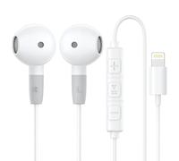 Auriculares para iPhone con cable, auriculares in-ear [certificados MFi], auriculares con cable con micrófono y auriculares estéreo HiFi para iPhone 14/13/12/11 Plus Pro Max/XR/XS/X/SE/8/7/Plus/iPad