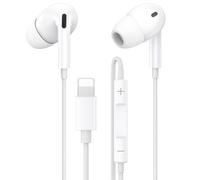 Auriculares para iPhone con Cable, [Certificados MFI] Auriculares con Cable, Micrófono y Control de Volumen,Earpods Lightning Compatibles con iPhone 14/14 Pro/13/12/11/XR/XS/X/8/7/SE