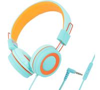 Auriculares para jóvenes, almohadillas con reducción de ruido, calidad de sonido envolvente, conector universal de 3,5 mm, compatibilidad con