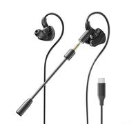 Auriculares para juegos con micrófono desmontable y funciones de cancelación de ruido para una experiencia de audio mejorada (TYPE-C)