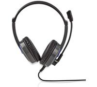 Auriculares para juegos GHST200BK con micro y cables (negro) - NEDIS