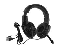 Auriculares para Juegos I3000 Negros de Plástico con Micrófono | Diseño Luminoso, Pads Over-ear y Uso Prolongado, Estilo Cool para Gaming de Computadora