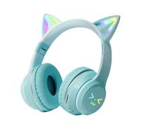 Auriculares para niños Cat Ears - Auriculares de gato, auriculares LED Cat Ear | Kids Cat Ear Auriculares inalámbricos para juegos, orejas de gato con micrófono para novia, novio, hermanas, hacer