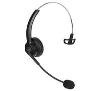 Auriculares para Oficina, Auriculares para Teléfono Anti-Golpes Acústicos con Micrófono, Diadema Ajustable, Auriculares Giratorios para Oficina, para Exteriores, para Jóvenes, para el Hogar