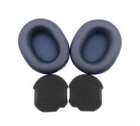 Auriculares para SONY WH-1000XM5, almohadillas de espuma de repuesto para los oídos comodidad y estilo en negro, dorado, azul, accesorios de piel de cordero (azul)
