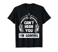 Auriculares para Videojuegos Can't Hear You, Soy Gamer Humor Camiseta