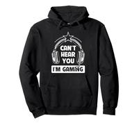 Auriculares para Videojuegos Can't Hear You, Soy Gamer Humor Sudadera con Capucha
