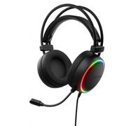 Auriculares para videojuegos USB con micrófono, Virtual 7.1, RGB | Auriculares de diadema para PC con USB, micrófono ENC, Virtual 7.1, controladores de 50 mm, iluminación RGB y cable de 2,2 m