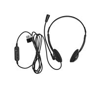 Auriculares PC SupraAurales Estéreo USBC con Adaptador USBA y Micrófono Flexible