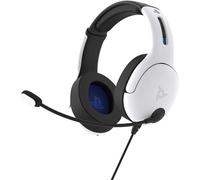Auriculares PDP LVL50 PS4 Blanco - Diseño ligero y cómoda diadema - Micrófono con cancelación de ruido