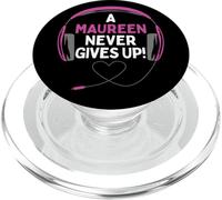 Auriculares Personalizados con Cita para Juegos A Maureen Never Give Up PopSockets PopGrip para MagSafe