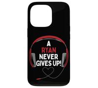 Auriculares Personalizados con Cita para Juegos A Ryan Never Give Up Carcasa para iPhone 13 Pro