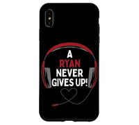 Auriculares Personalizados con Cita para Juegos A Ryan Never Give Up Carcasa para iPhone XS MAX