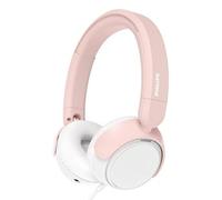 Auriculares Philips TAK2000PK/00 con cable, micrófono integrado y diseño ajustable rosa